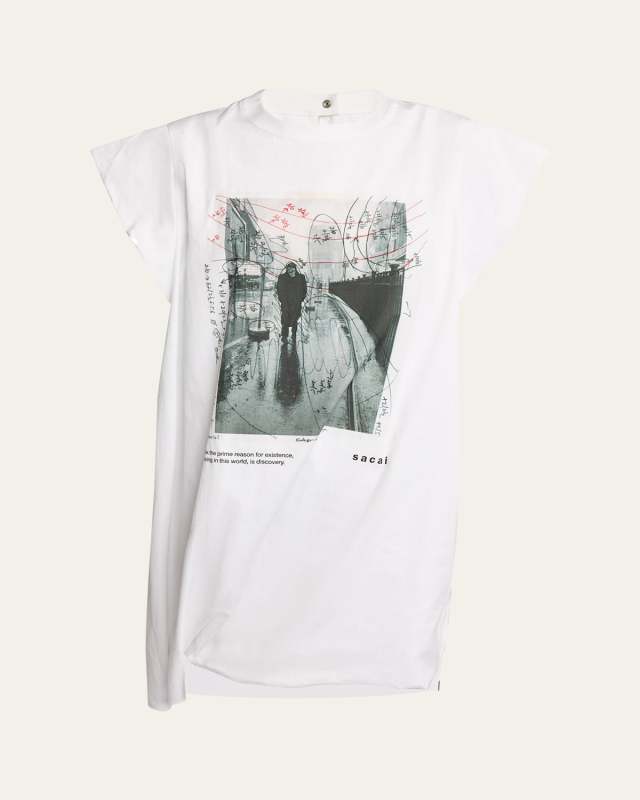 James Dean Printed Asymmetric T-Shirt